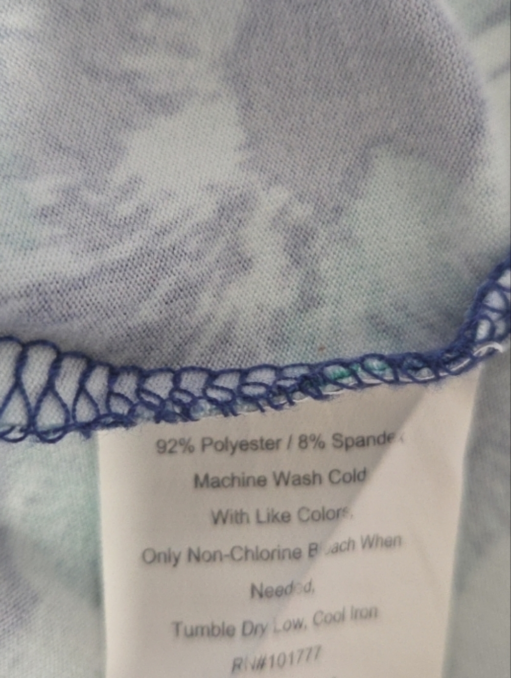 Tranquility by Colorado Clothing Skort Floral Print Green Navy Women's Large - Picture 8 of 8